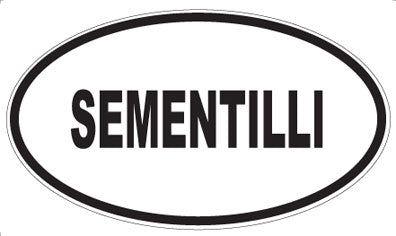 SEMENTILLI - Oval Sticker