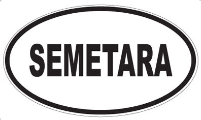 SEMETARA - Oval Magnet