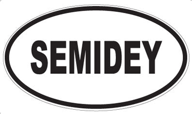 SEMIDEY - Oval Sticker