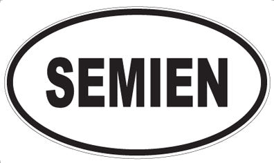 SEMIEN - Oval Sticker