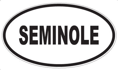 SEMINOLE - Oval Sticker