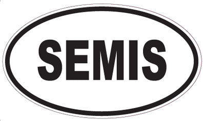 SEMIS - Oval Sticker