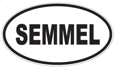 SEMMEL - Oval Sticker