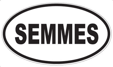 SEMMES - Oval Magnet