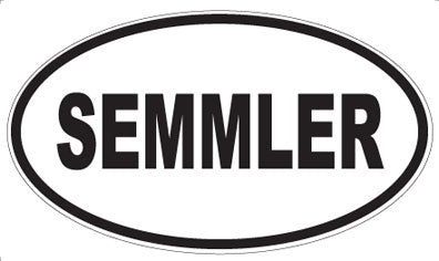 SEMMLER - Oval Sticker