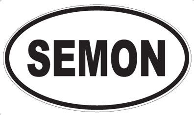 SEMON - Oval Sticker