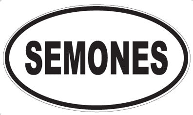 SEMONES - Oval Sticker