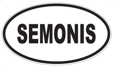 SEMONIS - Oval Sticker
