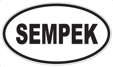 SEMPEK - Oval Sticker