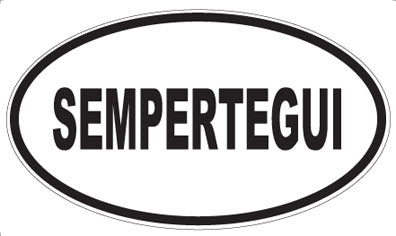 SEMPERTEGUI - Oval Magnet
