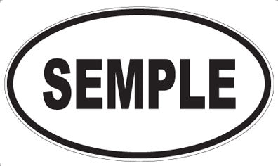 SEMPLE - Oval Magnet