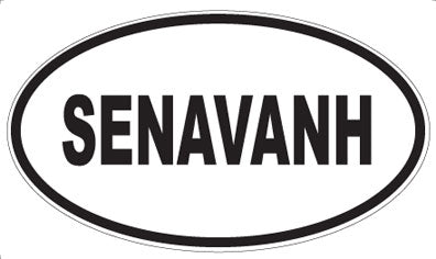 SENAVANH - Oval Sticker