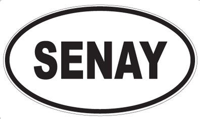 SENAY - Oval Sticker