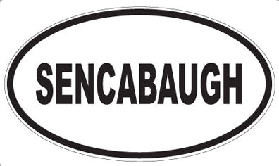 SENCABAUGH - Oval Magnet