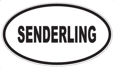 SENDERLING - Oval Sticker