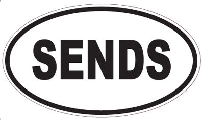 SENDS - Oval Magnet