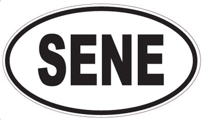 SENE - Oval Sticker