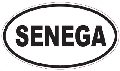 SENEGA - Oval Sticker