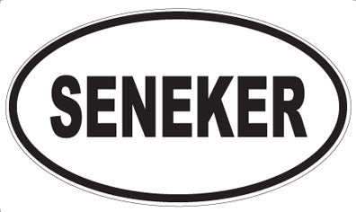 SENEKER - Oval Sticker