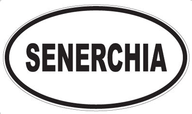 SENERCHIA - Oval Sticker