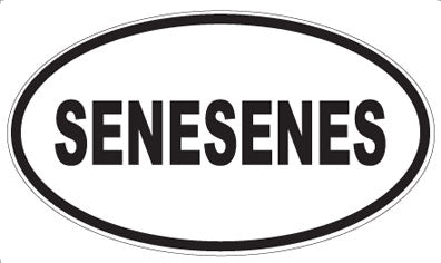 SENESENES - Oval Magnet