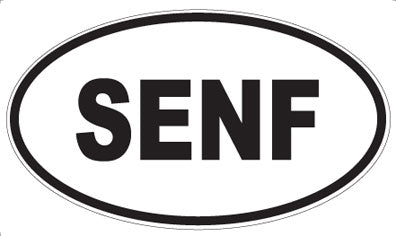 SENF - Oval Sticker