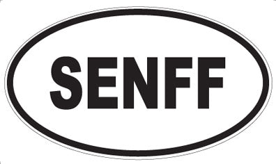 SENFF - Oval Sticker