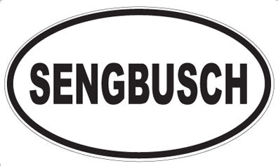 SENGBUSCH - Oval Sticker