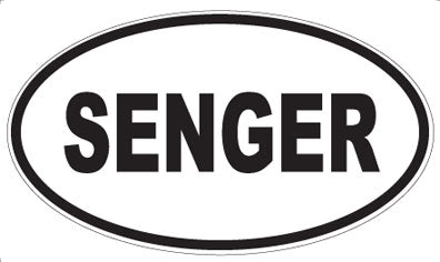 SENGER - Oval Magnet