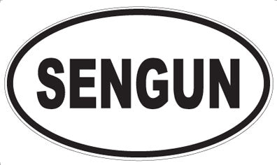 SENGUN - Oval Sticker