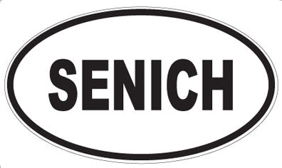 SENICH - Oval Sticker