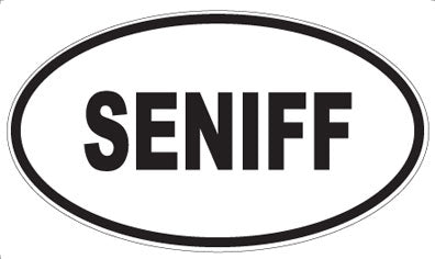 SENIFF - Oval Sticker