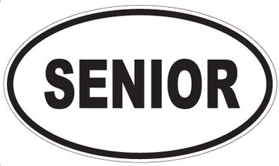 SENIOR - Oval Sticker