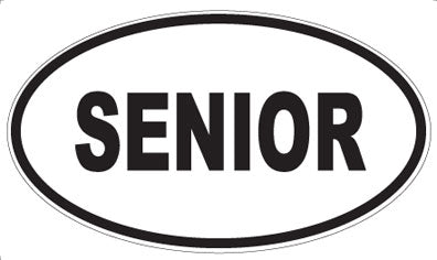 SENIOR - Oval Magnet
