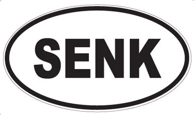 SENK - Oval Sticker