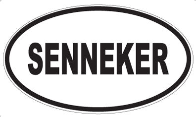 SENNEKER - Oval Sticker