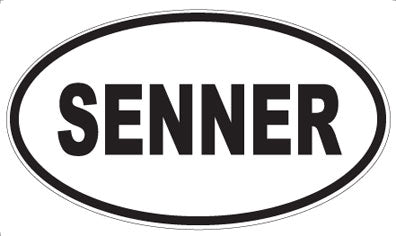 SENNER - Oval Sticker