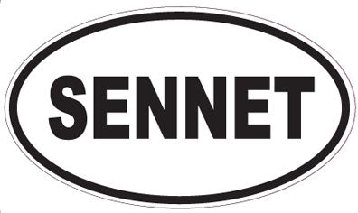 SENNET - Oval Sticker