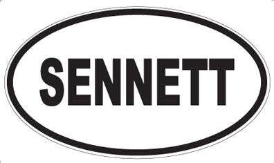 SENNETT - Oval Sticker