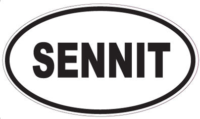 SENNIT - Oval Sticker