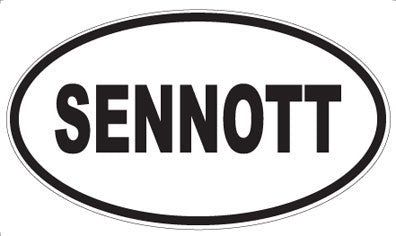 SENNOTT - Oval Magnet