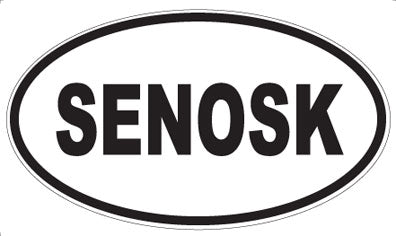 SENOSK - Oval Sticker
