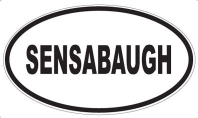 SENSABAUGH - Oval Magnet
