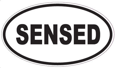 SENSED - Oval Sticker