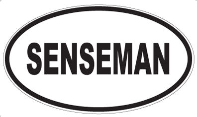 SENSEMAN - Oval Sticker