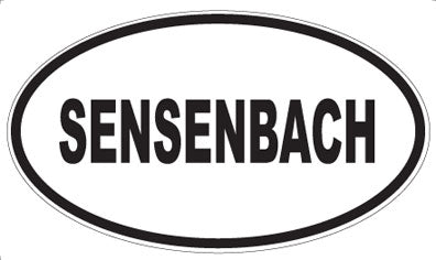SENSENBACH - Oval Sticker