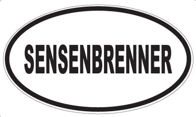 SENSENBRENNER - Oval Sticker