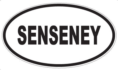 SENSENEY - Oval Sticker