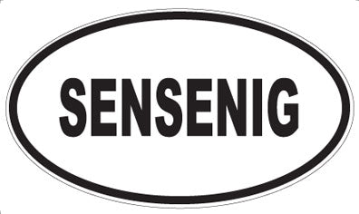 SENSENIG - Oval Sticker