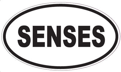SENSES - Oval Sticker